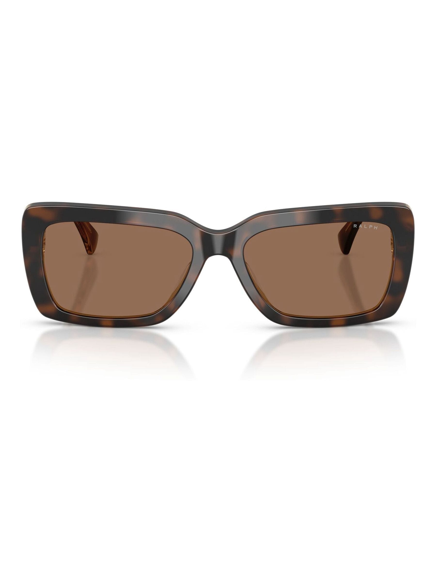 Ralph Lauren brown rectangle sunglasses (British brand)
