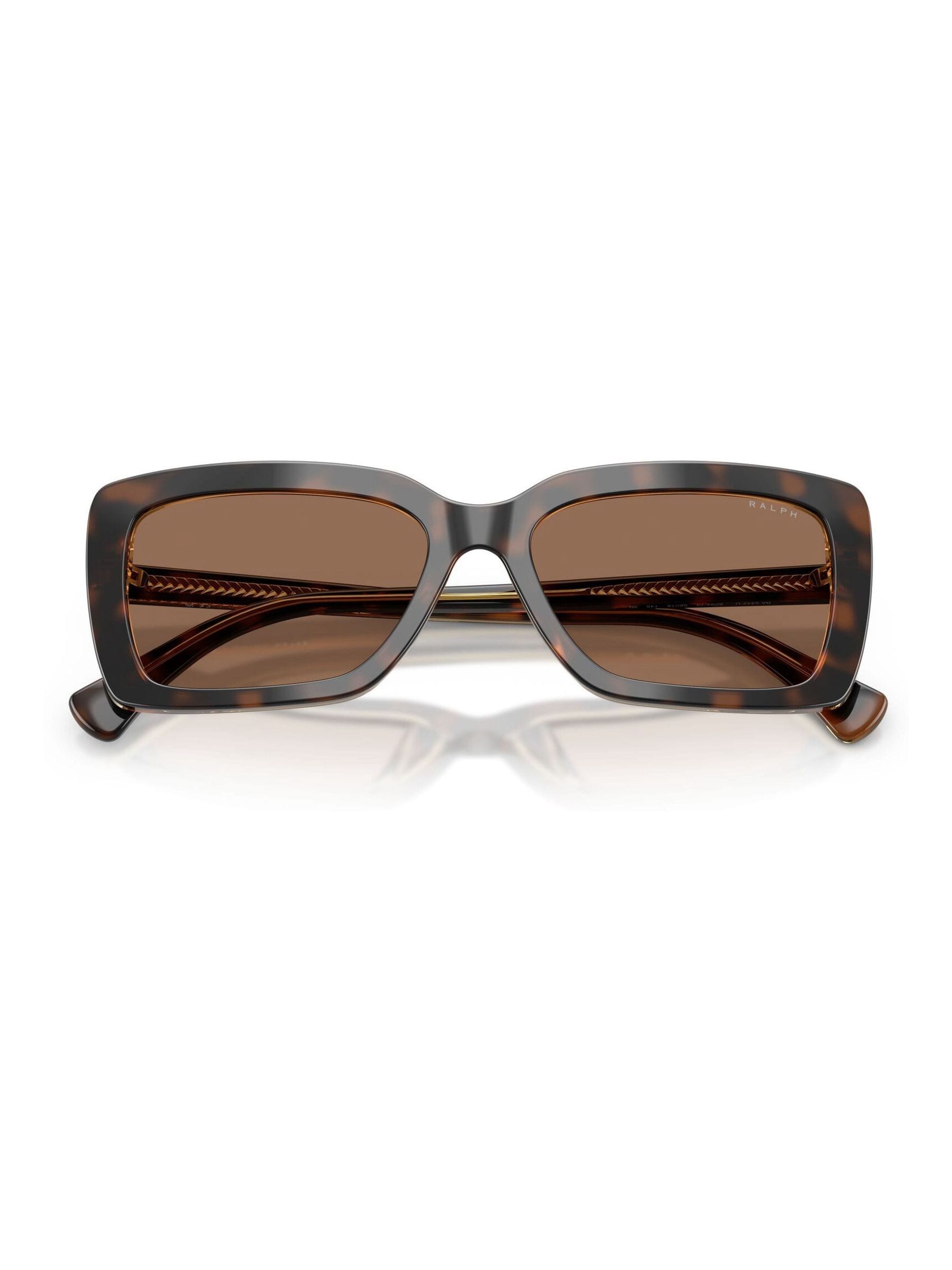Ralph Lauren brown rectangle sunglasses (British brand)