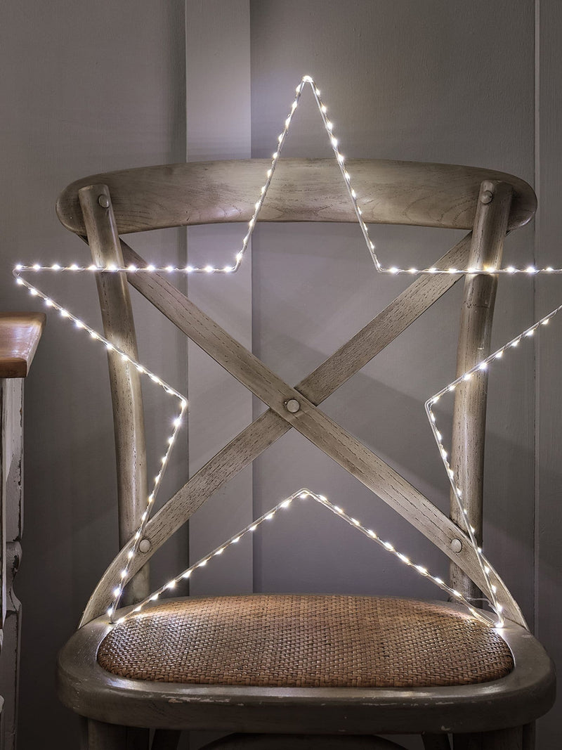 Lights4fun 60cm dual colour LED star silhouette light (British brand)