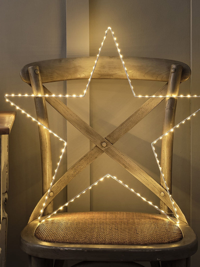Lights4fun 60cm dual colour LED star silhouette light (British brand)
