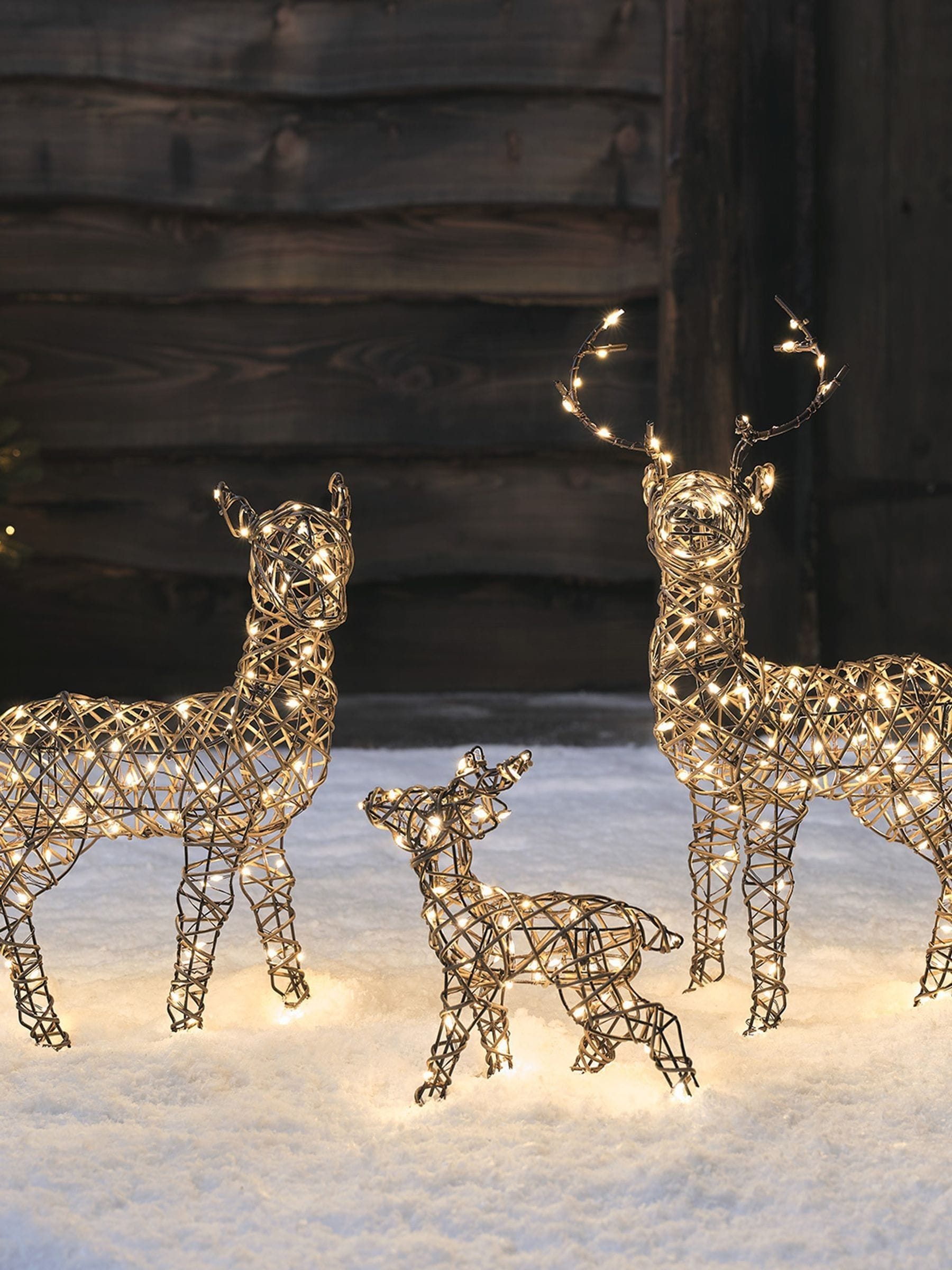 Lights4fun LED reindeer duo 45cm - British product