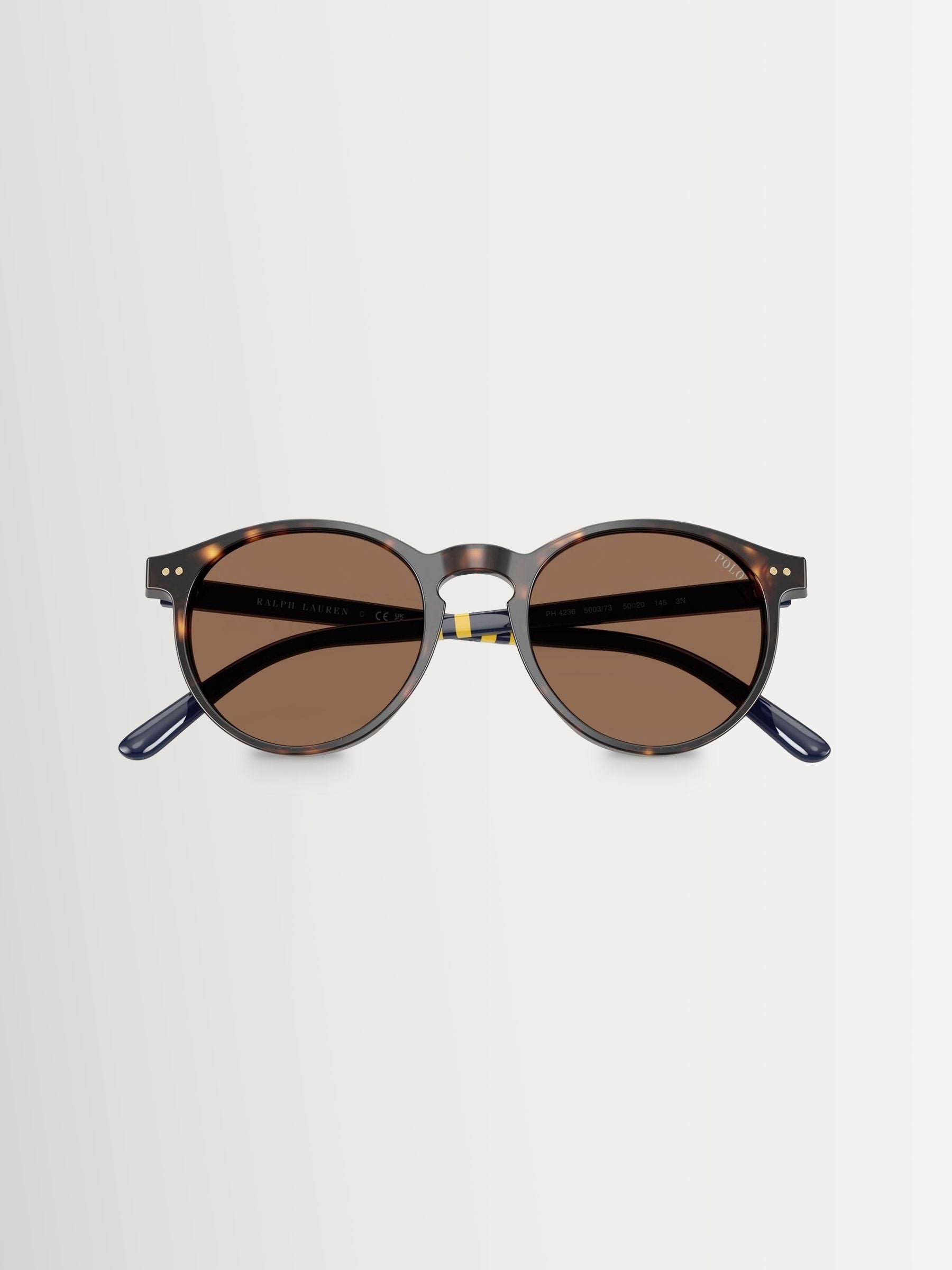 Polo Ralph Lauren round brown sunglasses acetate frames (British brand)