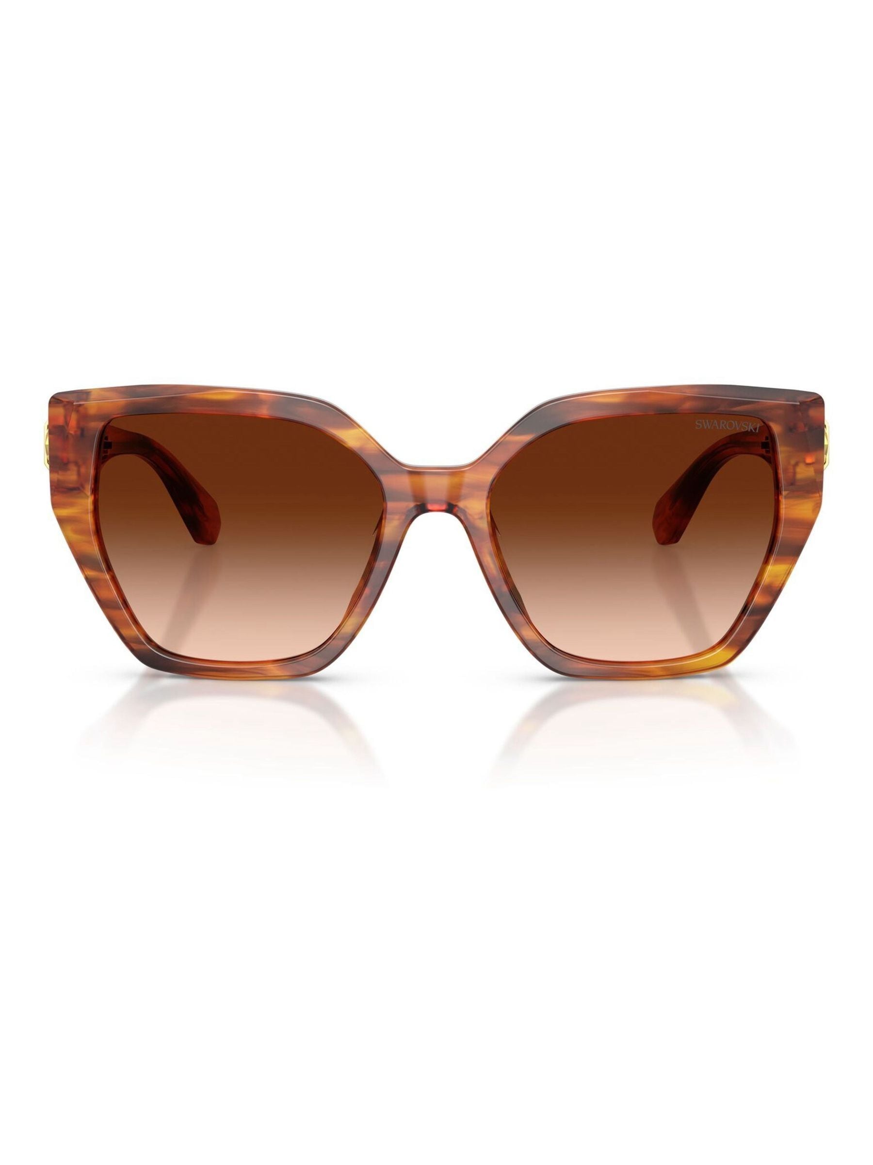Swarovski irregular sunglasses brown gradient lenses - British product