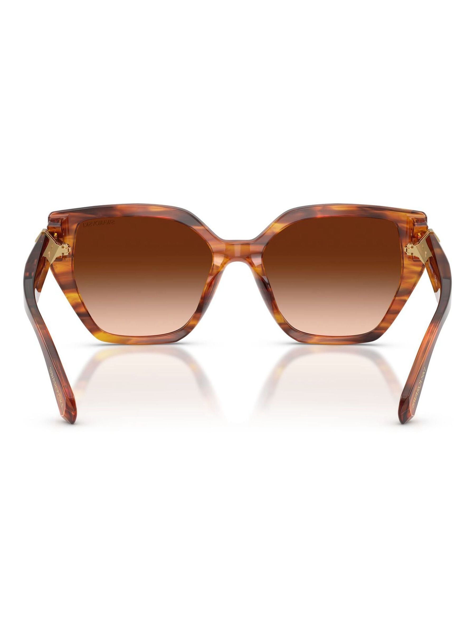 Swarovski irregular sunglasses brown gradient lenses - British product
