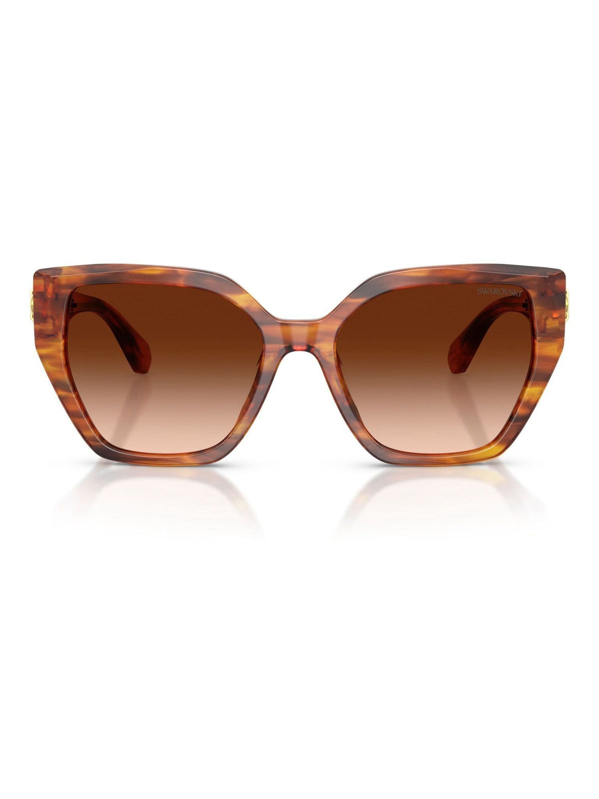 Swarovski irregular sunglasses brown gradient lenses - British product