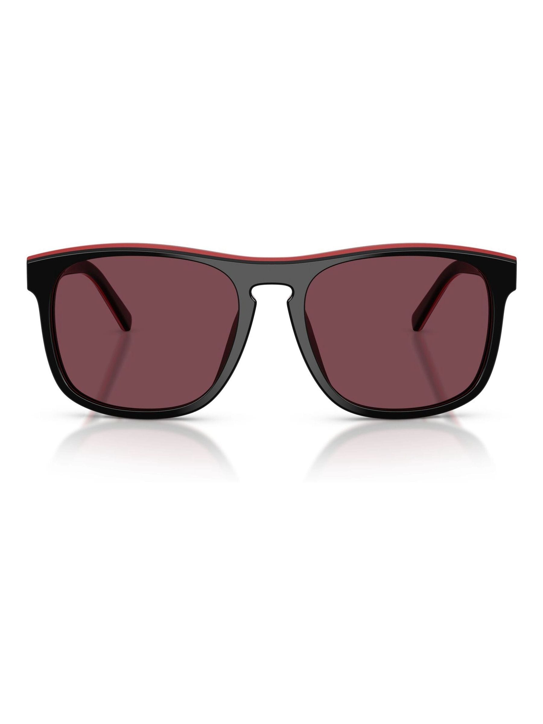 Ferrari Scuderia square sunglasses with red lenses, UK version