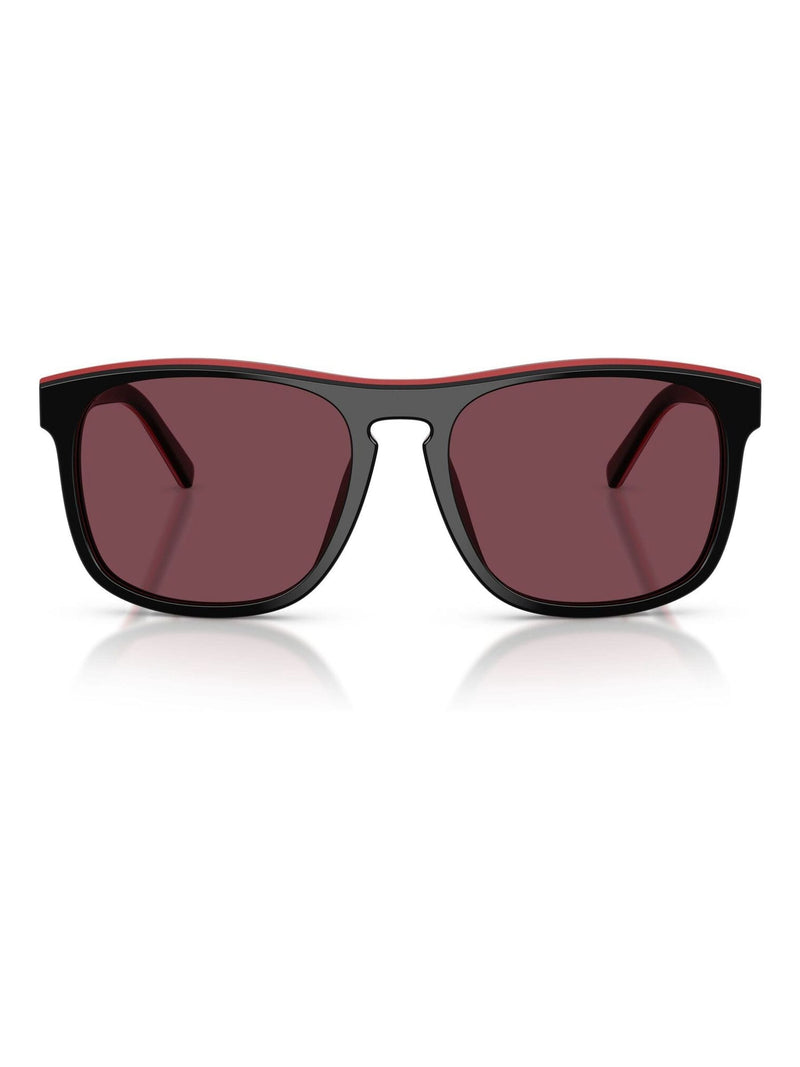 Ferrari Scuderia square sunglasses with red lenses, UK version