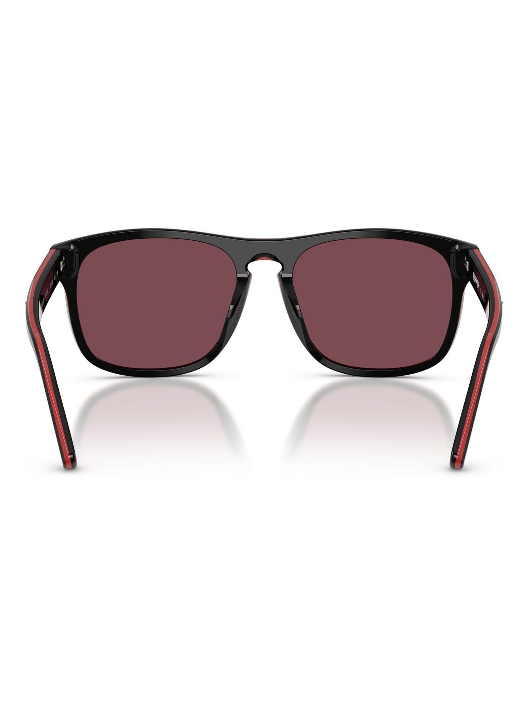 Ferrari Scuderia square sunglasses with red lenses, UK version