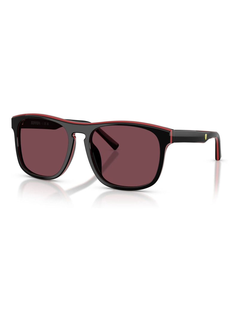 Ferrari Scuderia square sunglasses with red lenses, UK version