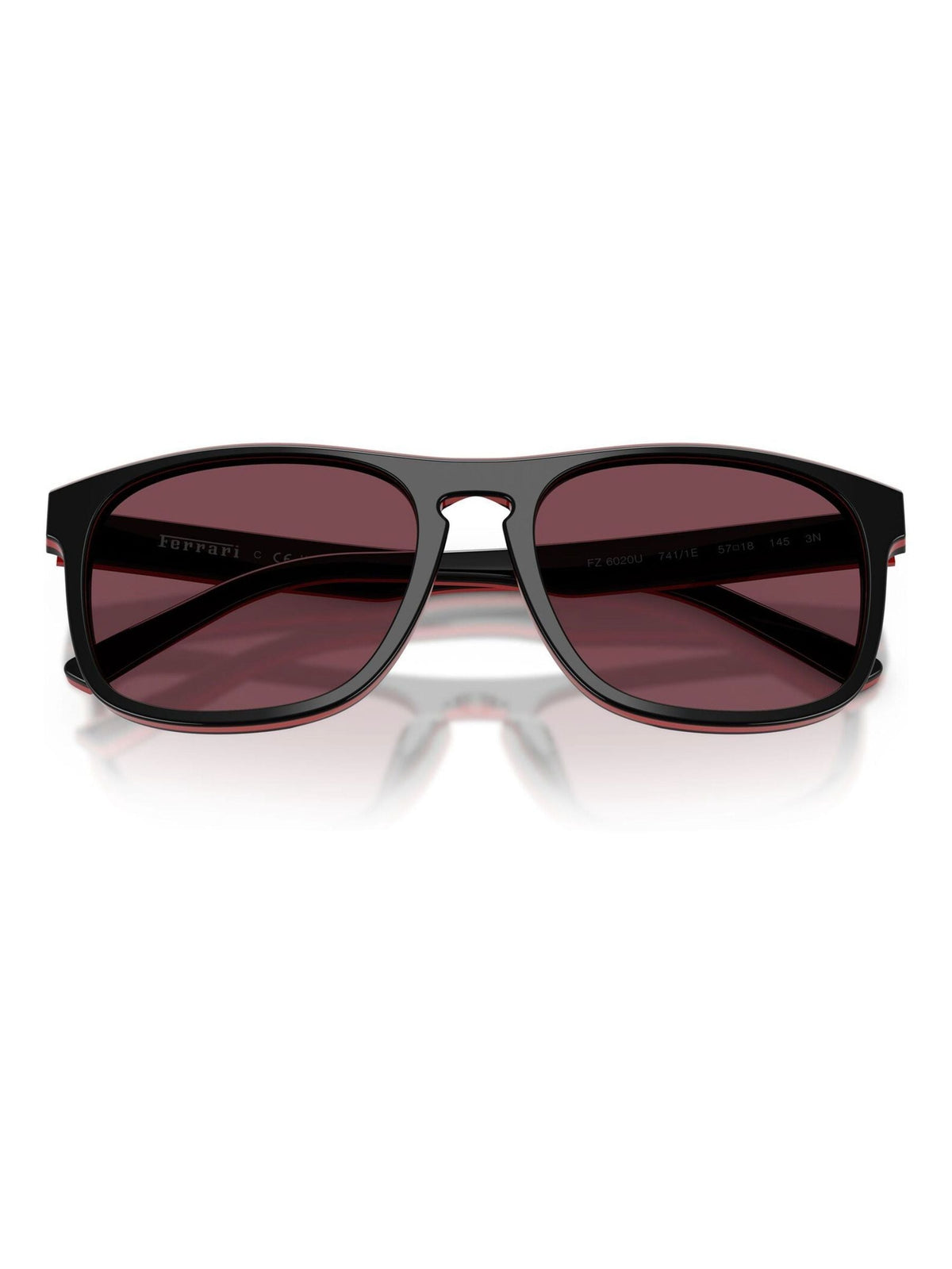 Ferrari Scuderia square sunglasses with red lenses, UK version