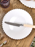 Dibor white stoneware side plates set of 4 - British product