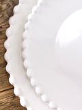 Dibor white stoneware side plates set of 4 - British product