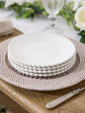 Dibor white stoneware side plates set of 4 - British product