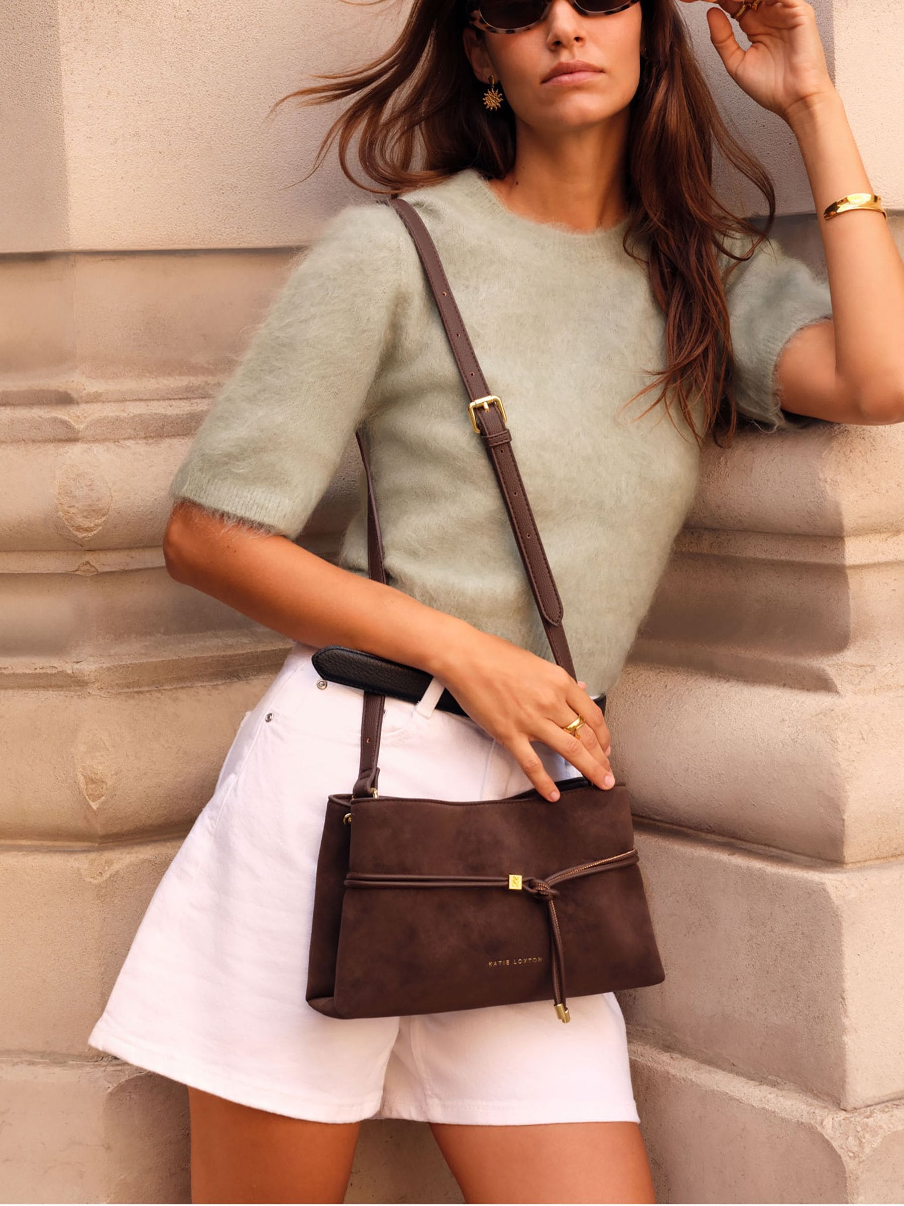 Katie Loxton Brown Desert Sand Lori Cross-Body Bag