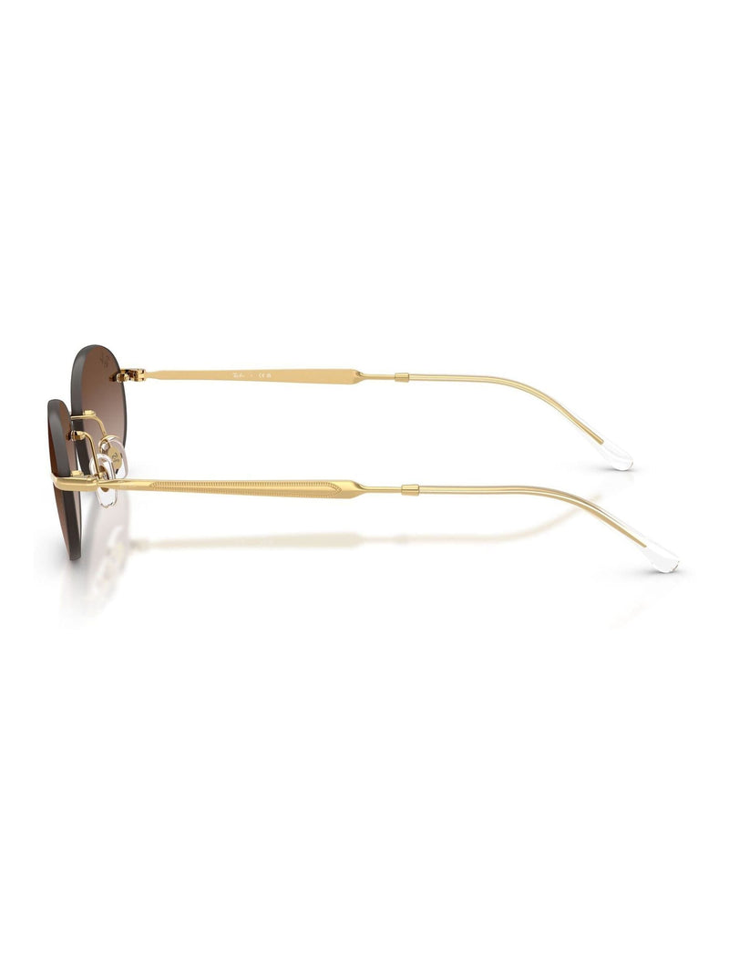 Ray-Ban silver oval sunglasses RB3767, imported from the UK