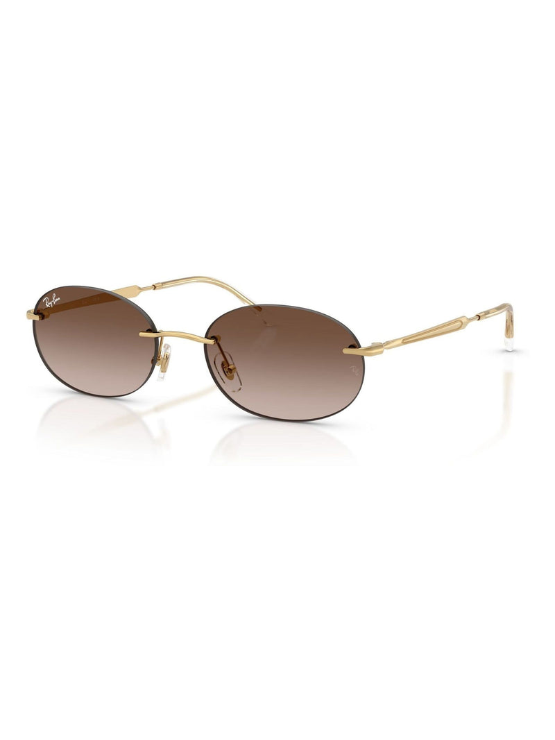 Ray-Ban silver oval sunglasses RB3767, imported from the UK