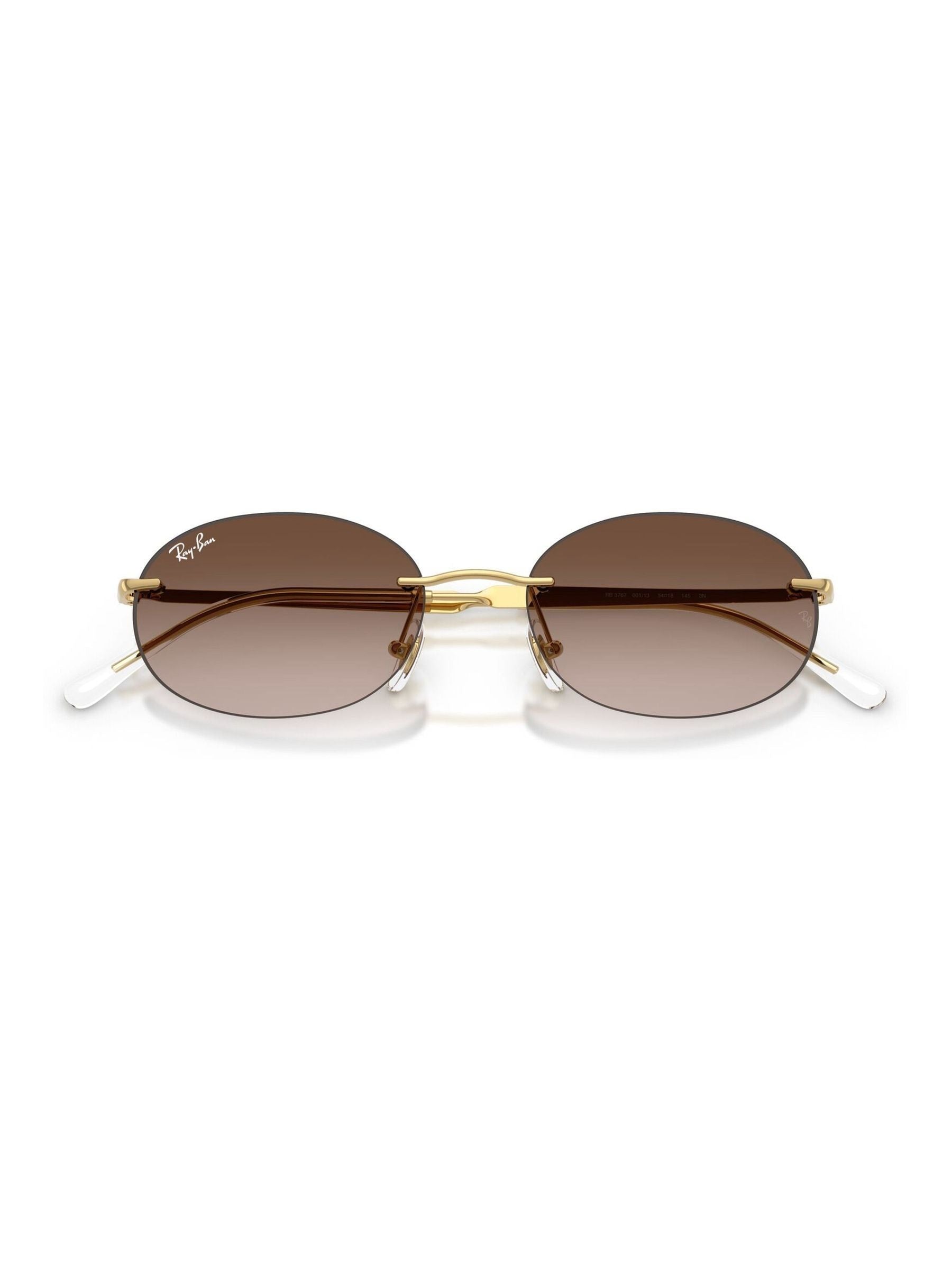 Ray-Ban silver oval sunglasses RB3767, imported from the UK