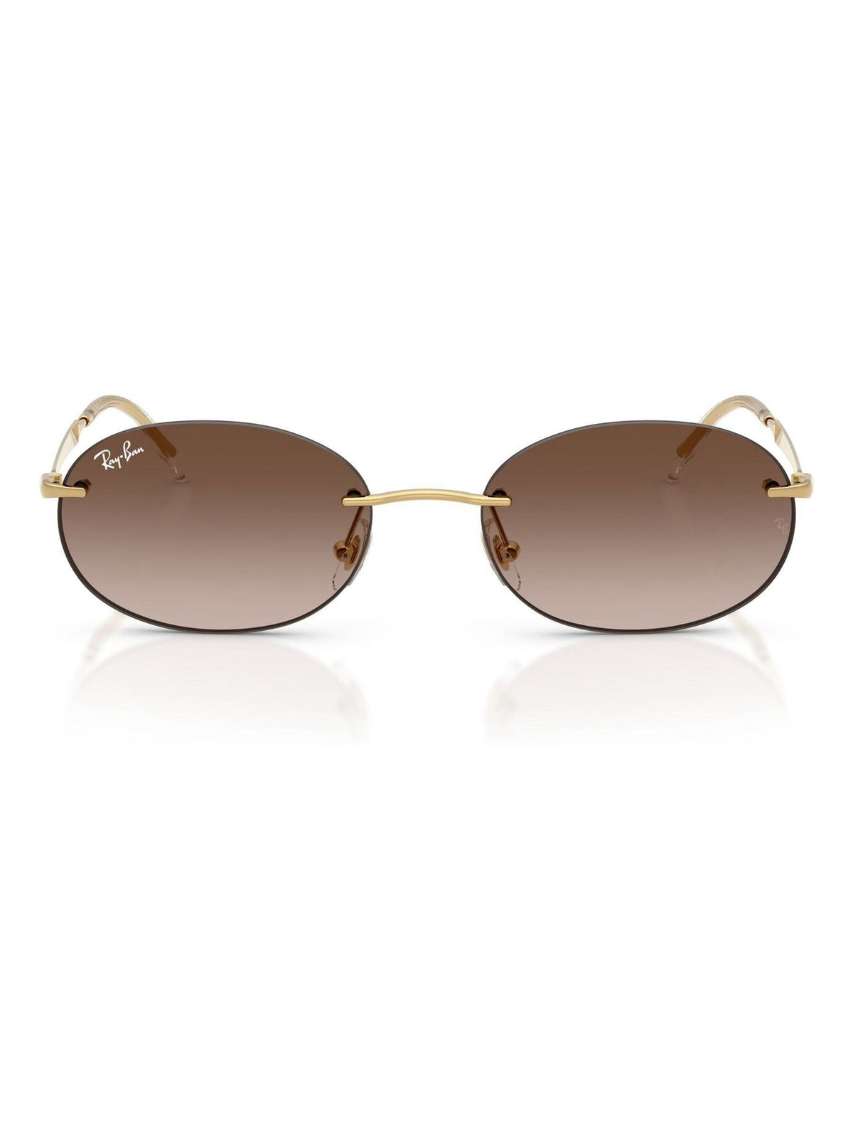 Ray-Ban silver oval sunglasses RB3767, imported from the UK