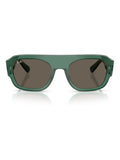Ray-Ban irregular sunglasses with green lenses and havana frame, imported from the UK