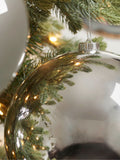 Cox & Cox grey oversized shatterproof baubles 20cm - British product