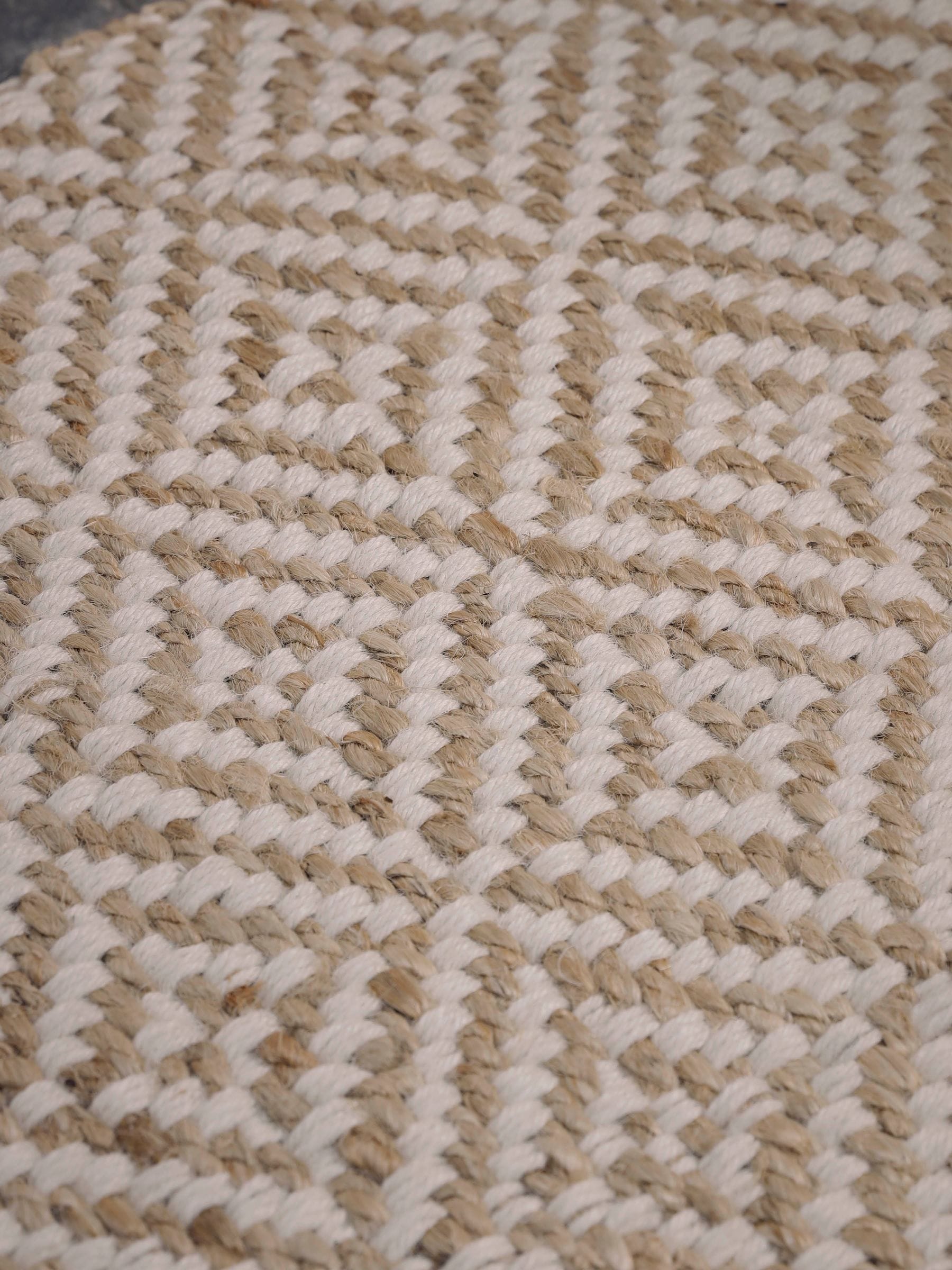 Cox & Cox jute diamond doormat 65x42cm, imported from the UK