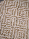 Cox & Cox jute diamond doormat 65x42cm, imported from the UK