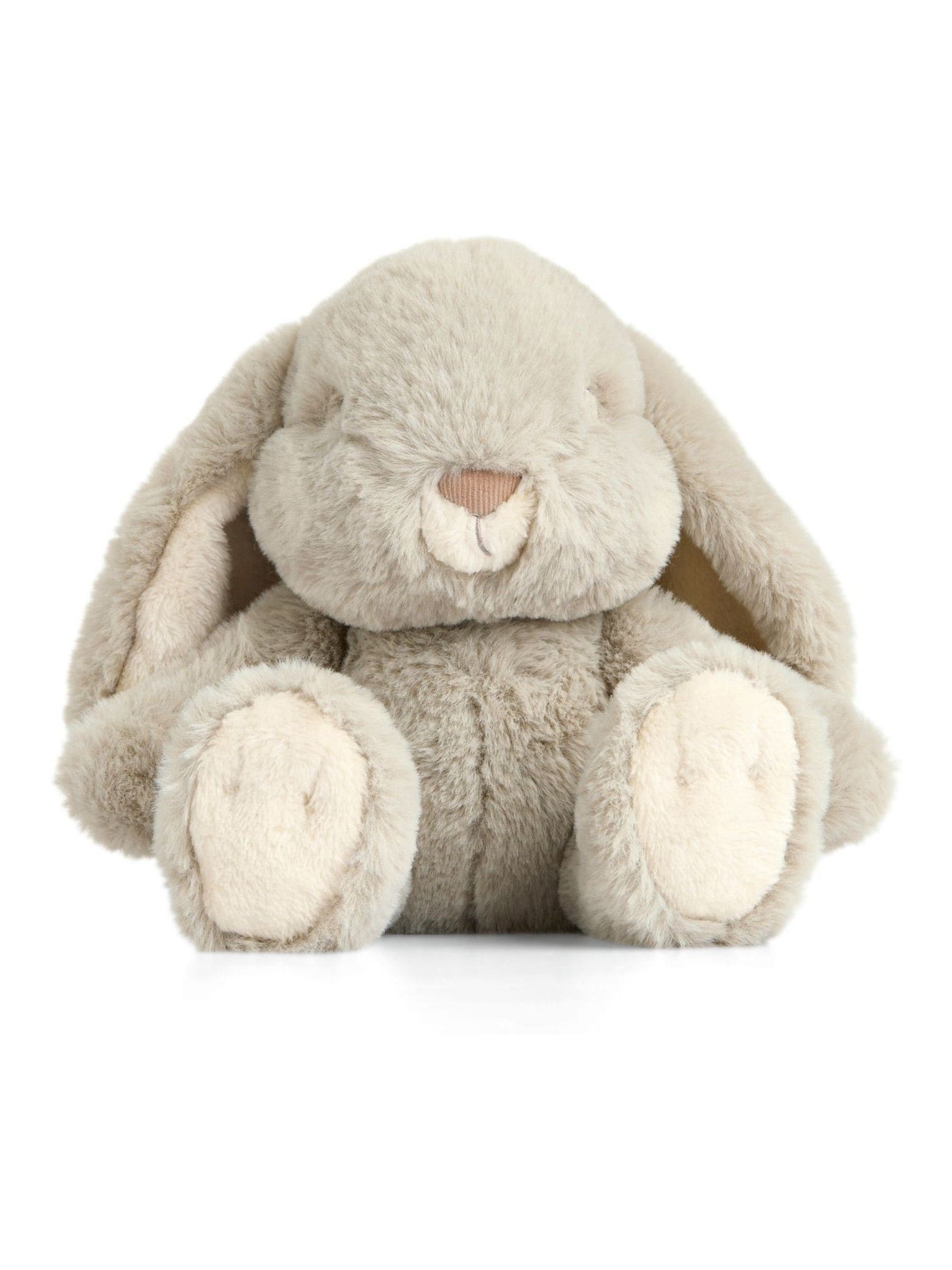 Mamas & Papas grey soft toy bunny with floppy ears - British product