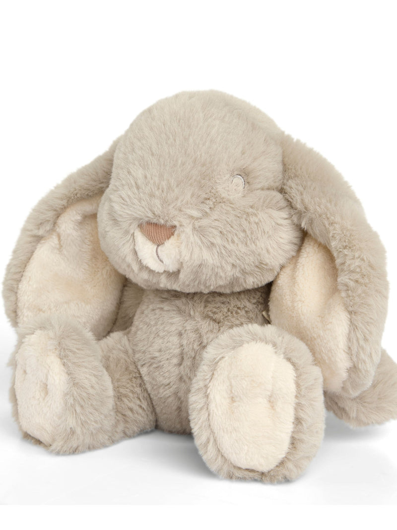 Mamas & Papas grey soft toy bunny with floppy ears - British product