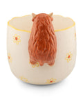 Sass & Belle porcelain planter brown highland cow 13cm, UK version