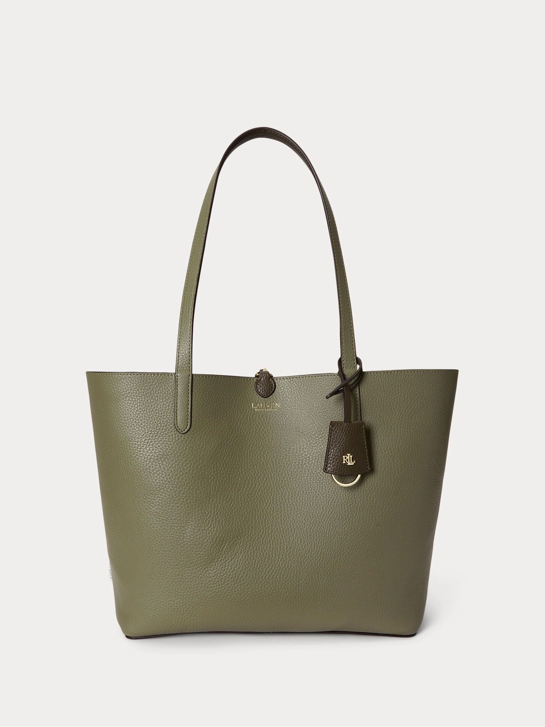 Lauren Ralph Lauren medium reversible tote bag green (British brand)