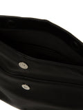 Pure Luxuries London black Sabella leather clutch bag, imported from the UK