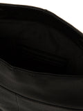 Pure Luxuries London black Sabella leather clutch bag, imported from the UK
