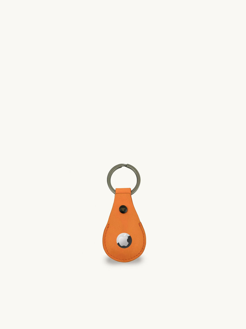 Apatchy orange leather AirTag and cardholder gift set, UK version