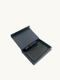 Apatchy black leather luggage tag - British product