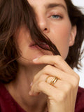 Oliver Bonas gold stacking rings stainless steel set of 3, UK version