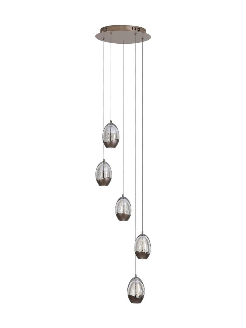 Searchlight pendant ceiling light Latte and Champagne 150cm - British product