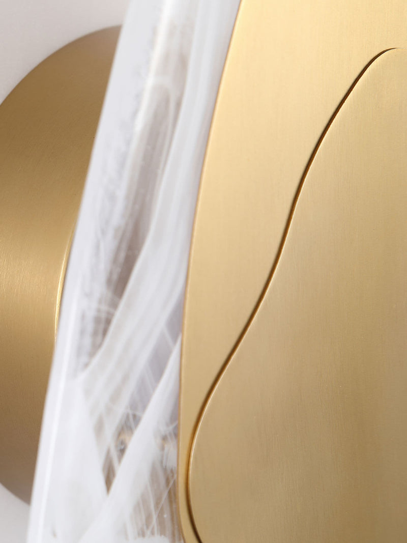 Searchlight brass and clear wall light - British product