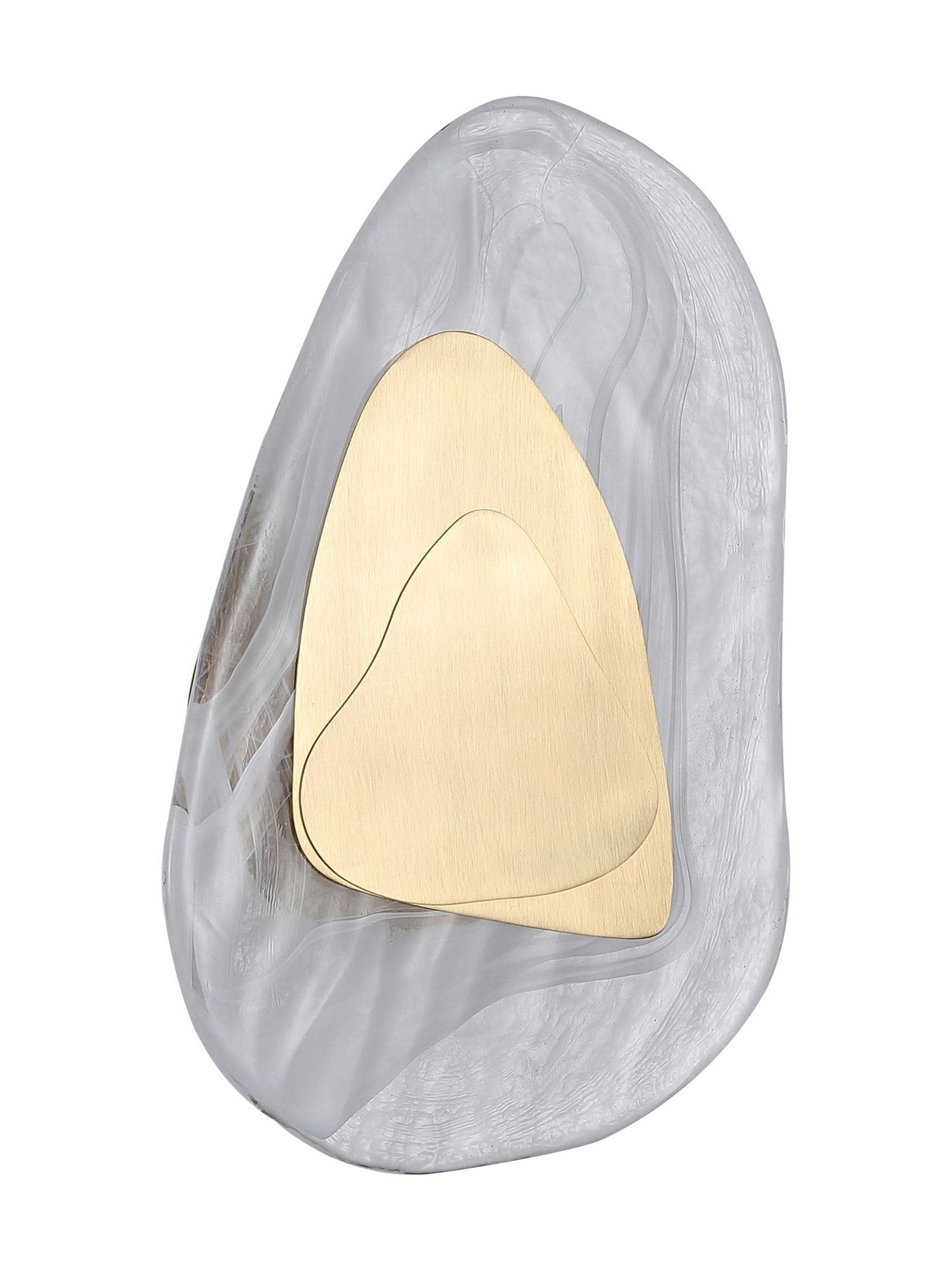 Searchlight brass and clear wall light - British product