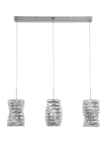 Searchlight chrome crystal 3-light bar pendant ceiling light (British brand)