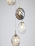 Searchlight brass multi glass pendant ceiling light, imported from the UK