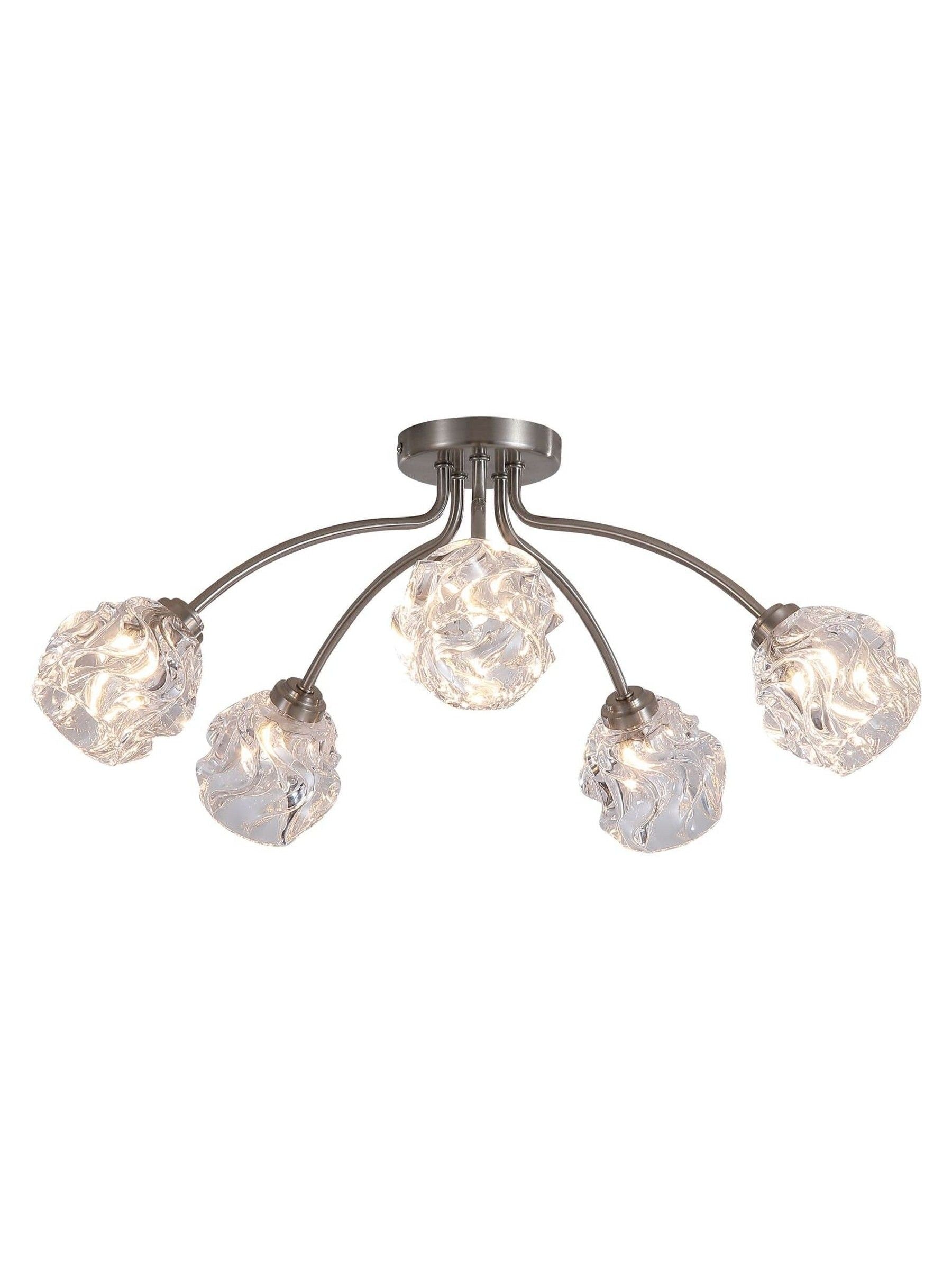 Searchlight flush ceiling light 5-light 60cm, UK version