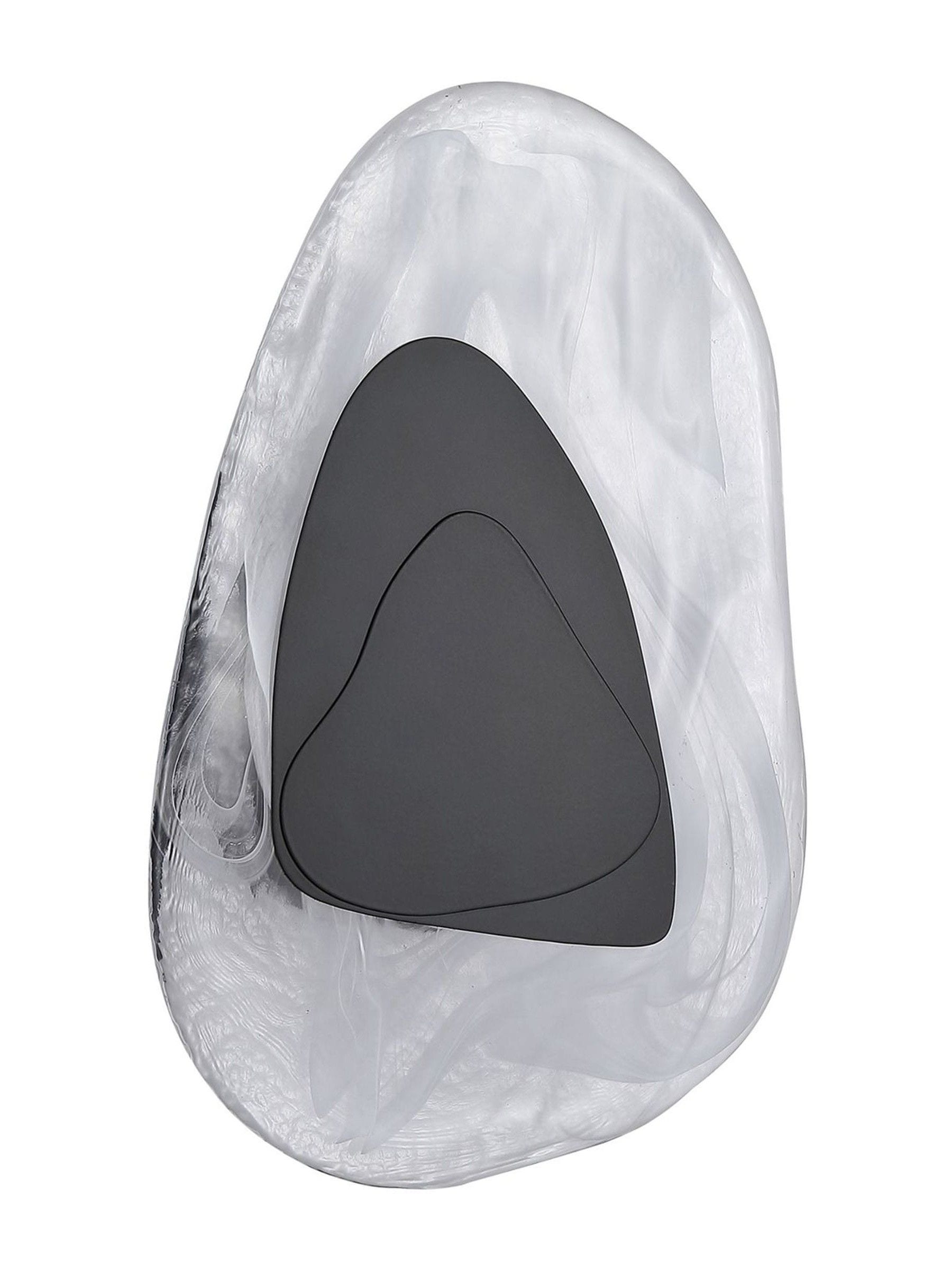 Searchlight black and clear sculptural wall light - British product