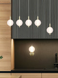 Searchlight satin brass bar pendant - British product