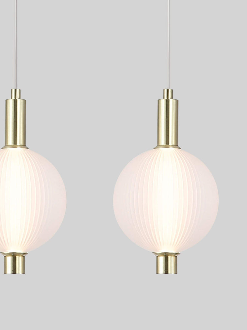 Searchlight satin brass bar pendant - British product