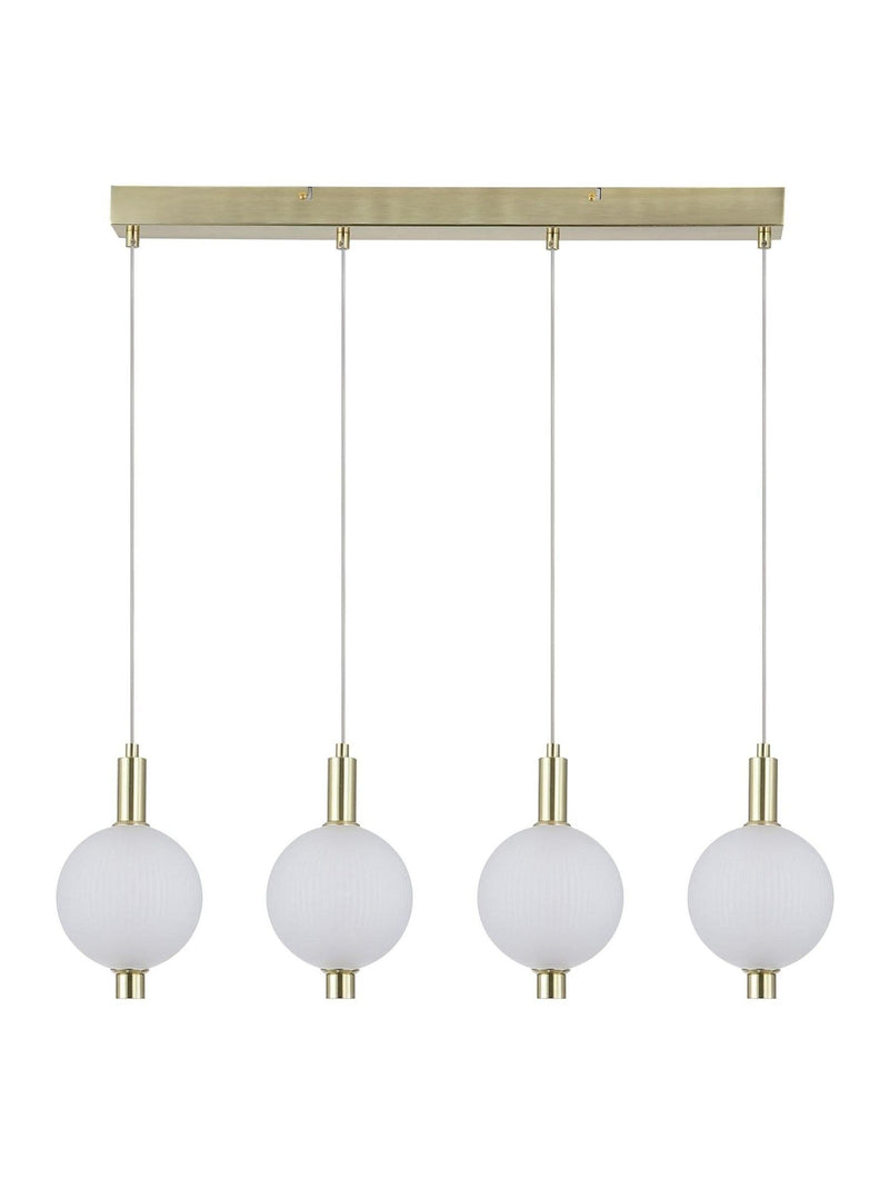 Searchlight satin brass bar pendant - British product