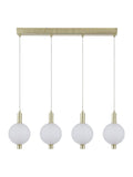 Searchlight satin brass bar pendant - British product