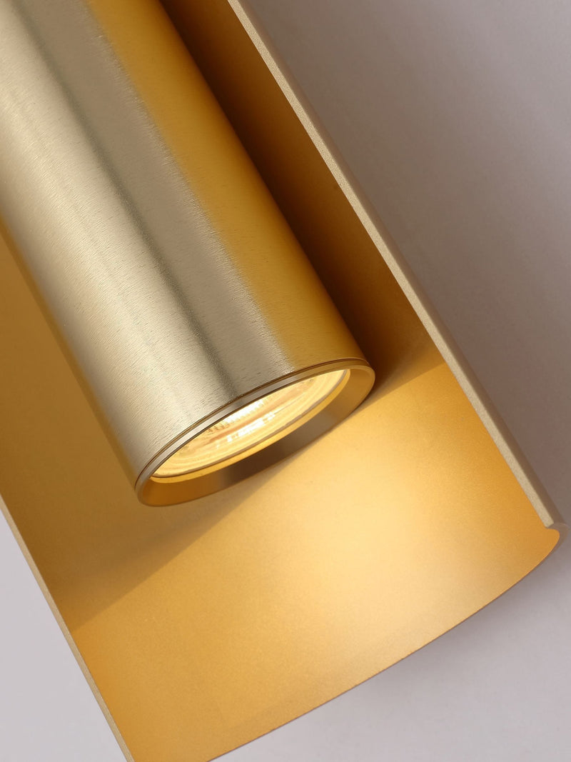 Searchlight gold 2-light wall light - British product