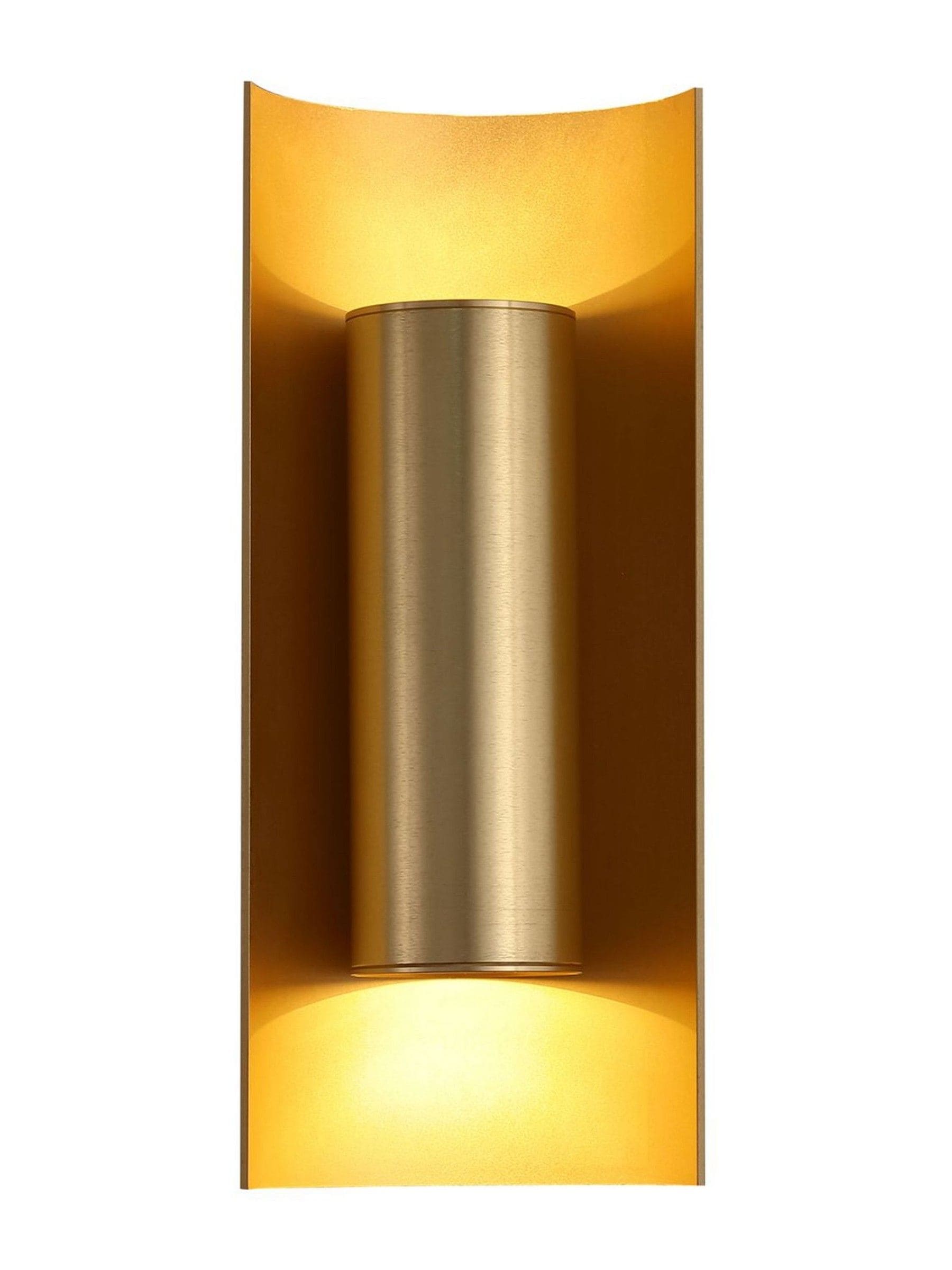 Searchlight gold 2-light wall light - British product