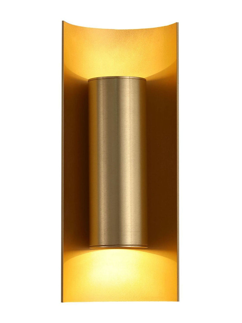 Searchlight gold 2-light wall light - British product