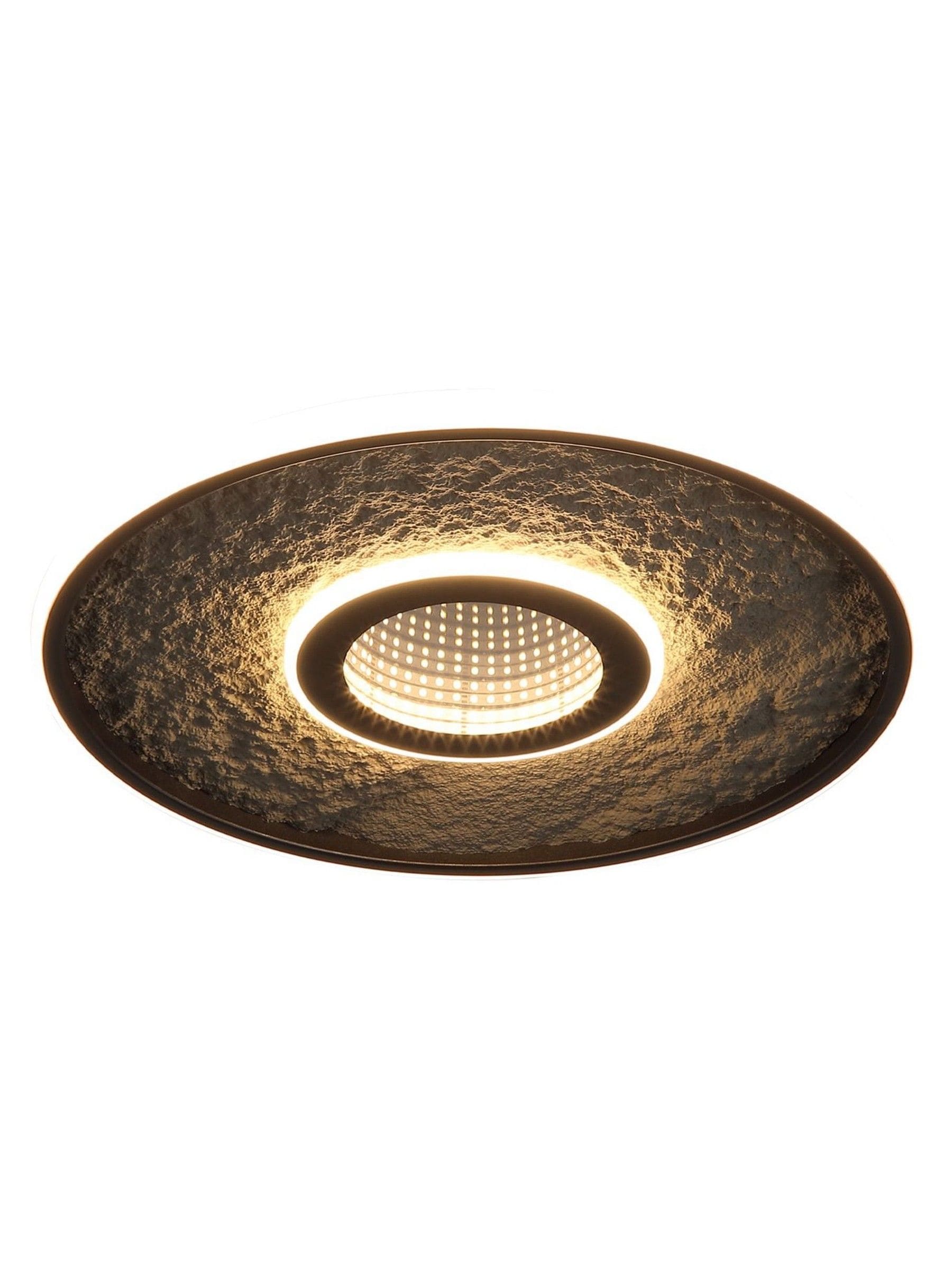 Searchlight Black Lumadisc flush ceiling light 41cm - British product